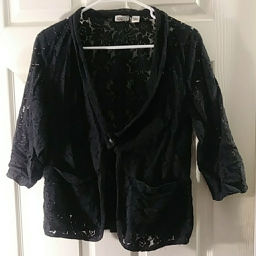 3/4 sleeve lace jacket